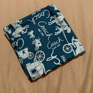 Coach Silk Square Scarf 100% Authentic